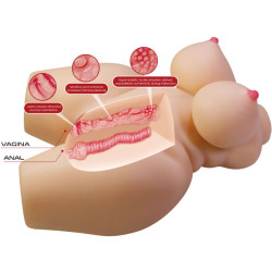 CRAZY BULL - GRACE REALISTISCHER WEIBLICHER TORSO VAGINA UND ANAL 7,5 KG