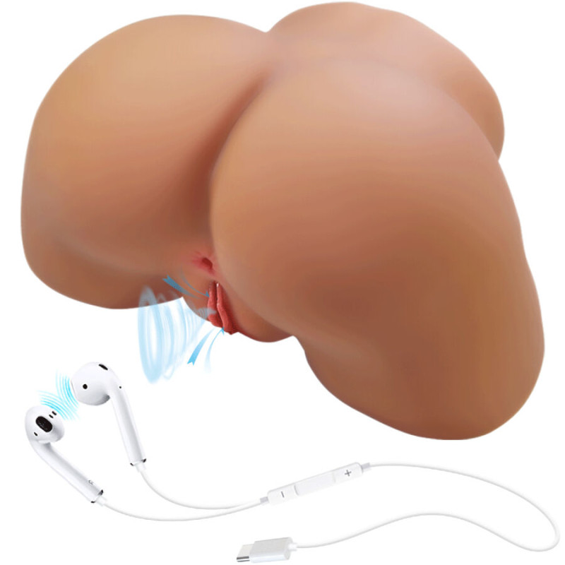 CRAZY BULL - ILANA REALISTISCHER WEIBLICHER PO-VIBRATOR UND SAUGER MIT TON 6,8 KG