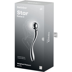 SATISFYER - STAR FORCE 2 DOPPELDILDO AUS EDELSTAHL