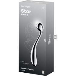 SATISFYER - STAR FORCE 4 EDELSTAHL DOPPELDILDO