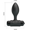 PRETTY LOVE - VIBRA BUTT 10 VIBRATIONEN ANALSTECKER SCHWARZ