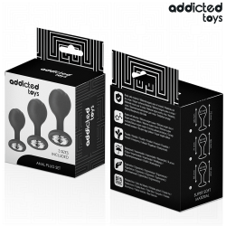 ADDICTED TOYS - 3ER-SET ANALPLUG MIT JUWEL