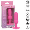 CALEXOTICS - FIRST TIME ANAL PLUG MIT PERLENSONDE 10 VIBRATIONEN ROSA