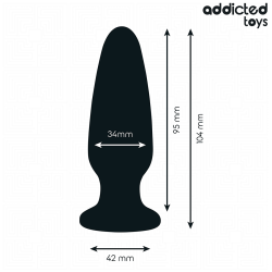 ADDICTED TOYS - ANAL PLUG MIT JUWEL GRÖSSE M 10,4 CM