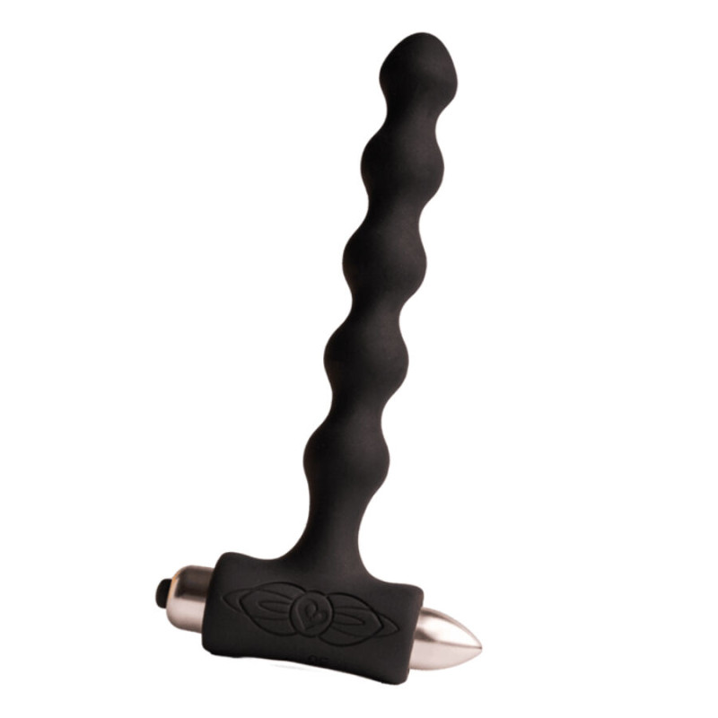 ROCKS-OFF - PETITE SENSATIONS PEARLS ANAL PLUG VIBRATOR SCHWARZ