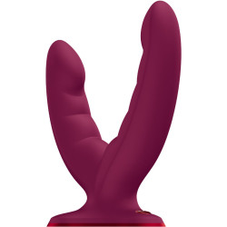 FUN FACTORY - RYDE DOUBLE DILDO WINE RED