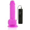 DIVERSIA - FLEXIBLER VIBRIERENDER DILDO LILA 20.5 CM -O- 4.2 CM