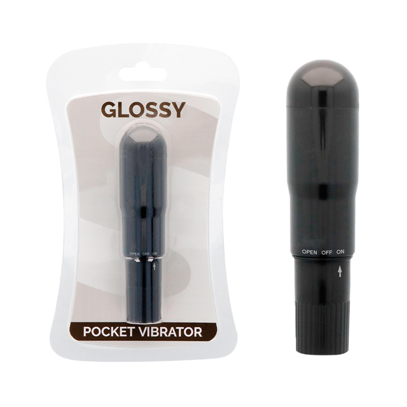 GLOSSY - TASCHENVIBRATOR SCHWARZ