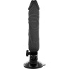 BASECOCK - REALISTISCHER VIBRATOR MIT FERNBEDIENUNG SCHWARZ 20 CM -O- 4 CM