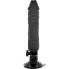 BASECOCK - REALISTISCHER VIBRATOR MIT FERNBEDIENUNG SCHWARZ 20 CM -O- 4 CM