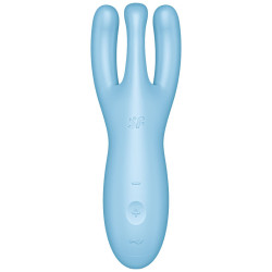 SATISFYER - THREESOME 4 VIBRATORAPP BLAU