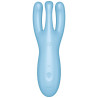 SATISFYER - THREESOME 4 VIBRATORAPP BLAU