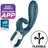 SATISFYER - HUG ME RABBIT VIBRATOR APP BLAU