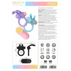 Penisringe Party Color Toys Lila Silikon