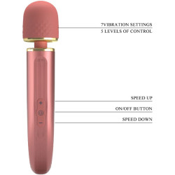 PRETTY LOVE - MASSAGER 7 VIBRATIONSMODI ROSA