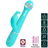 PRETTY LOVE - DEJON RABBIT VIBRATOR 3 IN 1 MULTIFUNKTIONS-AQUAGRÜN