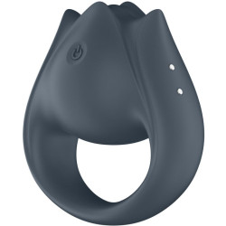 SATISFYER - PERFECT PAIR 2 MULTIVIBRATOR 2 IN 1 PENISRING UND FINGERSTIMULATOR GRAU