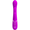 PRETTY LOVE - SHANIA TRIPLE RABBIT VIBRATOR MULTIFUNKTIONS-ROSA
