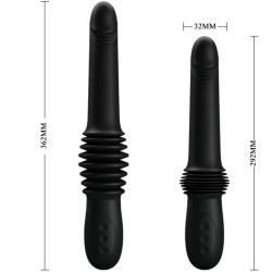 PRETTY LOVE - PAZUZU VIBRATOR 3 STOSSMODI SCHWARZ