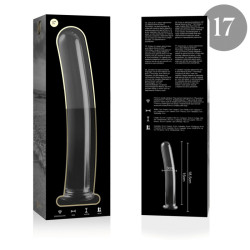 NEBULA SERIES BY IBIZA - MODELL 17 DILDO BOROSILIKATGLAS KLAR 18.5 CM -O- 3 CM
