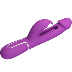 PRETTY LOVE - KAMPAS 3 IN 1 MULTIFUNKTIONS-RABBIT-VIBRATOR LILA