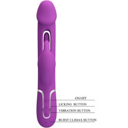 PRETTY LOVE - KAMPAS 3 IN 1 MULTIFUNKTIONS-RABBIT-VIBRATOR LILA