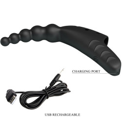 PRETTY LOVE - JORDIN FINGERVIBRATOR 10 VIBRATIONEN SCHWARZ