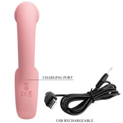 PRETTY LOVE - ERYNNYES G-SPOT VIBRATOR + KLITORIS-STIMULATOR 10 VIBRATIONEN ROSA