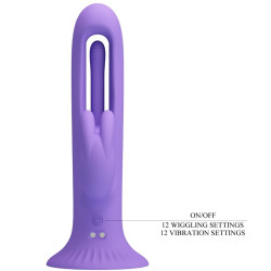 PRETTY LOVE - KILLMOULIS RABBIT VIBRATOR 12 VIBRATIONSMODI LILA