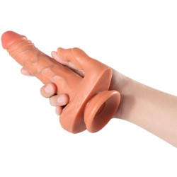 SHEQU - JULIAN DILDO UND KLITORISSTIMULATOR MIT VIBRATION UND FERNBEDIENUNG 16 CM