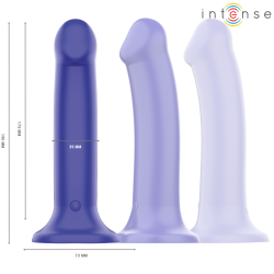 INTENSE - VICTORIA VIBRATOR MIT SAUGNAPF 10 VIBRATIONEN DUNKELBLAU FERNBEDIENUNG