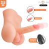 INTENSE DEEP TOUCH - DAMIEN-TORSO MIT REALISTISCHEM DILDO MIT DRUCK- UND VIBRATIONSFUNKTION, FERNBEDIENUNG, 3,5 KG