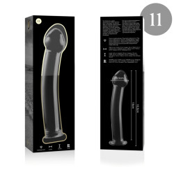 NEBULA SERIES BY IBIZA - MODELL 11 DILDO BOROSILIKATGLAS KLAR 16 CM -O- 3 CM