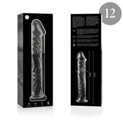 NEBULA SERIES BY IBIZA - MODELL 12 DILDO BOROSILIKATGLAS KLAR 17 CM -O- 3.5 CM