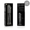 NEBULA SERIES BY IBIZA - MODELL 12 DILDO BOROSILIKATGLAS KLAR 17 CM -O- 3.5 CM