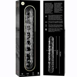 NEBULA SERIES BY IBIZA - MODELL 15 DILDO BOROSILIKATGLAS KLAR 18.5 CM -O- 3 CM