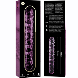 NEBULA SERIES BY IBIZA - MODELL 15 DILDO BOROSILIKATGLAS ROSA 18.5 CM -O- 3 CM