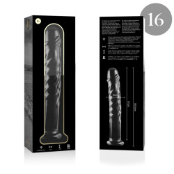 NEBULA SERIES BY IBIZA - MODELL 16 DILDO BOROSILIKATGLAS KLAR 18.5 CM -O- 3 CM