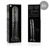NEBULA SERIES BY IBIZA - MODELL 16 DILDO BOROSILIKATGLAS KLAR 18.5 CM -O- 3 CM