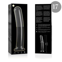 NEBULA SERIES BY IBIZA - MODELL 17 DILDO BOROSILIKATGLAS KLAR 18.5 CM -O- 3 CM