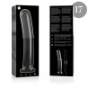 NEBULA SERIES BY IBIZA - MODELL 17 DILDO BOROSILIKATGLAS KLAR 18.5 CM -O- 3 CM