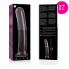 NEBULA SERIES BY IBIZA - MODELL 17 DILDO BOROSILIKATGLAS ROSA 18.5 CM -O- 3 CM
