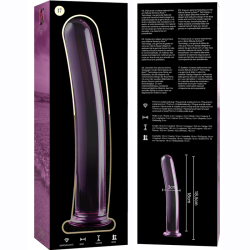 NEBULA SERIES BY IBIZA - MODELL 17 DILDO BOROSILIKATGLAS ROSA 18.5 CM -O- 3 CM