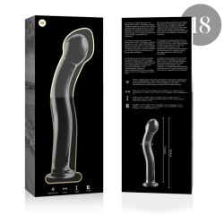NEBULA SERIES BY IBIZA - MODELL 18 DILDO BOROSILIKATGLAS KLAR 18.5 CM -O- 3.5 CM