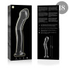 NEBULA SERIES BY IBIZA - MODELL 18 DILDO BOROSILIKATGLAS KLAR 18.5 CM -O- 3.5 CM