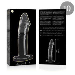NEBULA SERIES BY IBIZA - MODELL 19 DILDO BOROSILIKATGLAS KLAR 18.5 CM -O- 4 CM