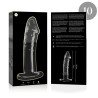 NEBULA SERIES BY IBIZA - MODELL 19 DILDO BOROSILIKATGLAS KLAR 18.5 CM -O- 4 CM
