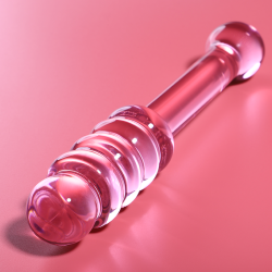 NEBULA SERIES BY IBIZA - MODELL 20 DILDO BOROSILIKATGLAS ROSA 20.5 CM -O- 3 CM