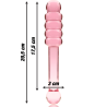 NEBULA SERIES BY IBIZA - MODELL 20 DILDO BOROSILIKATGLAS ROSA 20.5 CM -O- 3 CM