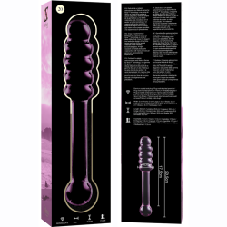 NEBULA SERIES BY IBIZA - MODELL 20 DILDO BOROSILIKATGLAS ROSA 20.5 CM -O- 3 CM